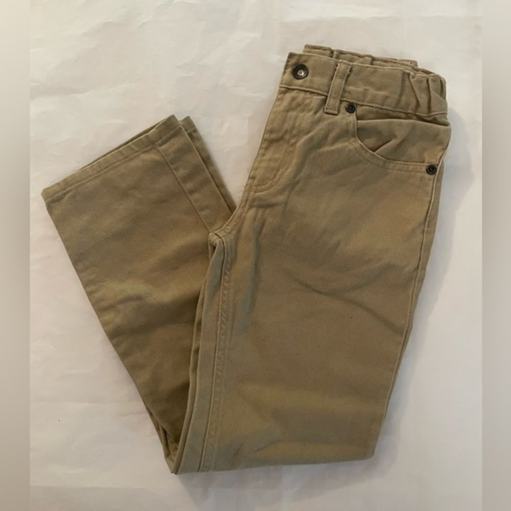 LIKE NEW. Boy’s size 7 tan Faded Glory jeans.